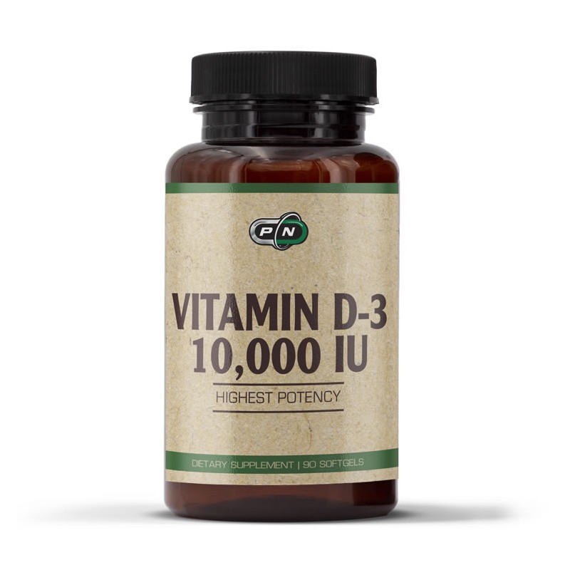 Pure Nutrition USA Vitamina D3 10000 IU 90 capsule – Imunitate Vitamina D3 Pure Nutrition este o forma foarte biodisponibila de 