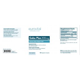 Eurovital GABA Plus+Inositol (Acidul Gamma-Aminobutiri) 100 capsule Beneficii GABA Plus: pentru somn linistit, reduce stresul si