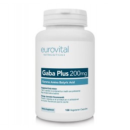 Eurovital GABA Plus+Inositol (Acidul Gamma-Aminobutiri) 100 capsule Beneficii GABA Plus: pentru somn linistit, reduce stresul si