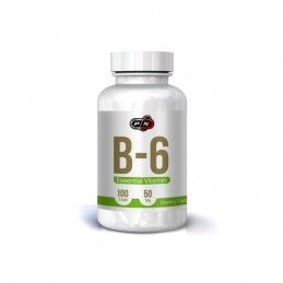 Pure Nutrition USA Vitamina B6 (Pyridoxine HCI) 50 mg 100 pastile Beneficii importante Vitamina B6: crește nivelul de energie, m