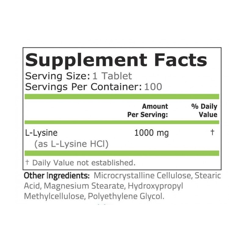 Lizina L-Lysine 500 mg-100 capsule