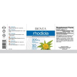 Biovea RHODIOLA 300mg 30 Capsule Beneficii Rhodiola: excelent în tratamentul disfuncției sexuale masculine, creste apetitul, eli
