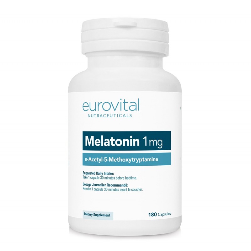 Eurovital MELATONINA 1mg 180 Capsule Beneficii Melatonina: Promovează modele de somn sanatos, poate ajuta la ameliorarea insomni