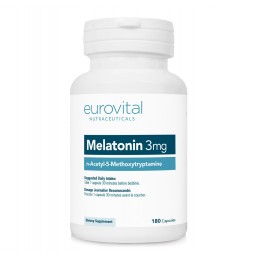 Eurovital MELATONINA 3mg 180 Capsule Beneficii Melatonina: Promovează modele de somn sanatos, poate ajuta la combaterea insomnie