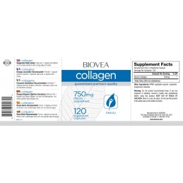 Colagen Hidrolizat Tip 1 si 3 750 mg 120 Capsule, Biovea Beneficii Colagen Hidrolizat: reduce liniile fine si ridurile, imbunătă