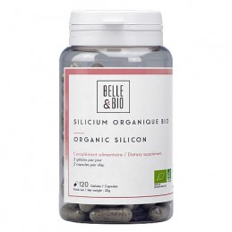 Belle&Bio Siliciu Organic 120 capsule (Extras Bambus Tabashir, Artroza, dureri articulare) Beneficii Siliciu Organic: are un efe