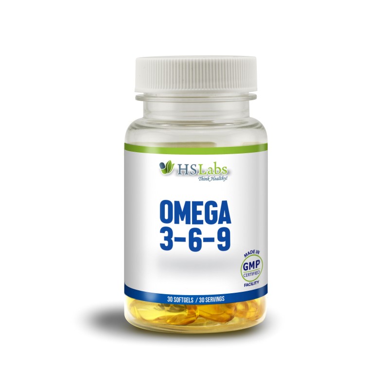Omega 3-6-9, 30 Capsule, HS Labs OMEGA 3-6-9: Sprijină sănătatea inimii si un nivel sănătos de colesterol, susține sănătatea car