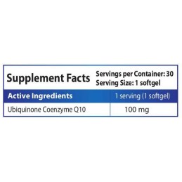 HS Labs Coenzima Q10 100 mg 30 gelule – Suport Cardiovascular Beneficii Coenzima Q10: promovează sănătatea inimii, imbunătățește