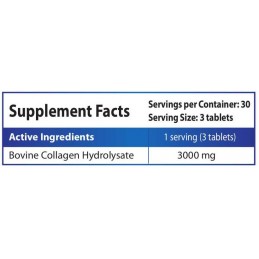HS Labs Colagen Hidrolizat 1000 mg 90 comprimate – Piele și Articulații Colagen Hidrolizat beneficii: reduce liniile fine si rid