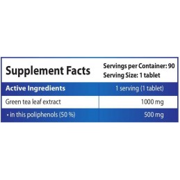 HS Labs Ceai Verde 1000 mg 90 capsule – Suport Slabire ai Energie Ceai verde beneficii: ajuta la cresterea energiei, antioxidant