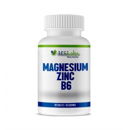 Magneziu + Zinc + Vitamina B6 90 Comprimate Magneziu + Zinc + Vitamina B6 Beneficii: crește tes-tosteronul, creșterea masei musc