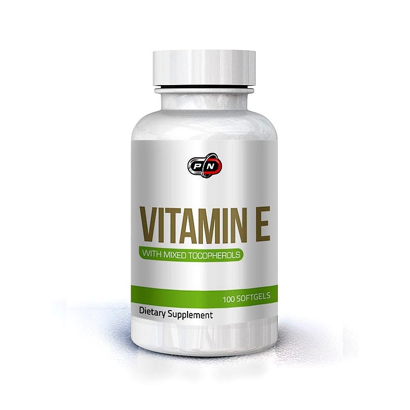 Vitamina E, 400 IU, 266 mg, 100 Capsule, Pure Nutrition USA Beneficii Vitamina E: antioxidant puternic, ajută la formarea de glo