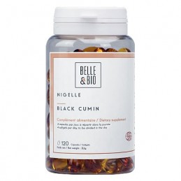 Belle&Bio Ulei de Chimen Negru Bio (Nigelle - Black Cumin) 120 capsule Beneficii Ulei de Chimen Negru Bio: stimuleaza sistemul n