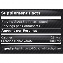 Pure Nutrition USA Creatina Micronizata 500 grame Beneficii Creatina: creste semnificativ forta si puterea, refacere rapida dupa