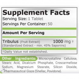Pure Nutrition USA Tribulus 1000 mg 45 capsule – Energie Masculină Tribulus Terrestris Beneficii: creste in mod natural nivelul 