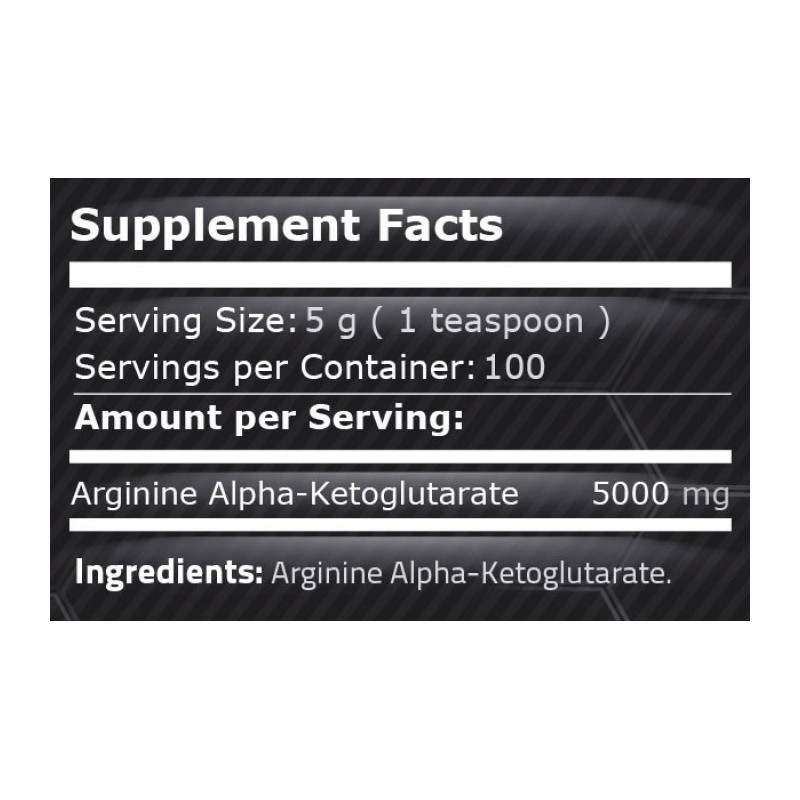 Pure Nutrition USA Arginina 500 grame Alfa Ketoglutarat pulbere (AAKG) - 1 | YEO