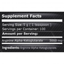 Pure Nutrition USA Arginina 1 kg Alfa Ketoglutarat pulbere (AAKG) Beneficii Arginina: creste nivelul de Oxid Nitric, creste vasc