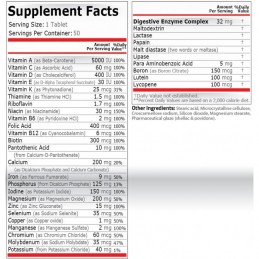 Complex vitamine si minerale, Pure Nutrition USA Daily Vitamins 200 tablete Daily Vitamins este un complex de vitamine si minera