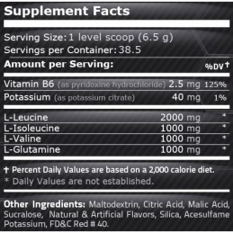 Reduce oboseala, creste absorbtia de proteine, mentine masa musculara, Pure Nutrition USA BCAA + Glutamina 500 grame Beneficii B