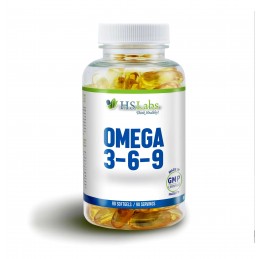 Omega 3-6-9, 90 Capsule moi, HS Labs OMEGA 3-6-9: Sprijină sănătatea inimii si un nivel sănătos de colesterol, susține sănătatea