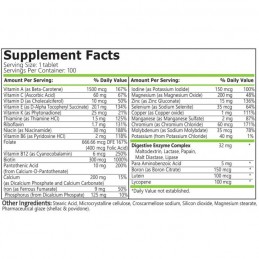 Supliment alimentar Daily Vitamins 100 tablete (Complex vitamine si minerale)- Pure Nutrition USA Daily Vitamins este un complex