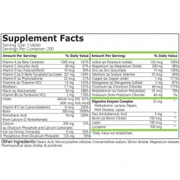 Supliment alimentar Daily Vitamins 200 tablete (Complex vitamine si minerale)- Pure Nutrition USA Daily Vitamins este un complex
