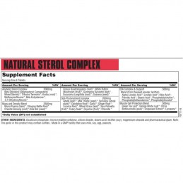 Sterol Natural, 180 pastile, Creste natural nivelul de Tes-tosteron, creste masa musculara, dezvolta densitatea musculara Benefi