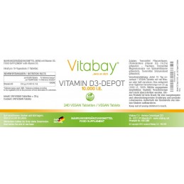 Vitamina D3 - 10.000 UI, 240 Tablete, Ajuta la mentinerea sanatatii oaselor, suport pentru sistemul imunitar Beneficii Vitamina 