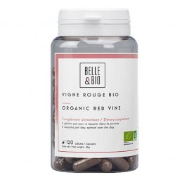 Belle&Bio Vita de vie rosie Bio 120 capsule (Pentru sistemul cardiovascular, varice tratament) Beneficii Vita de vie rosie: reco