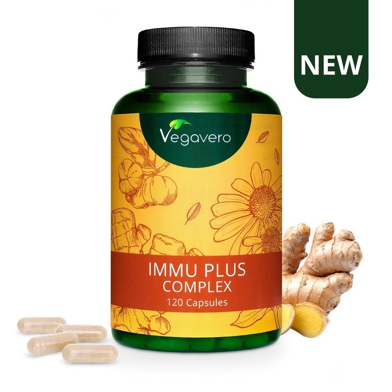 Immu Plus Complex, 120 capsule, Sustine imunitatea organismului, antioxidant natural, protectie naturala pentru organism Benefic