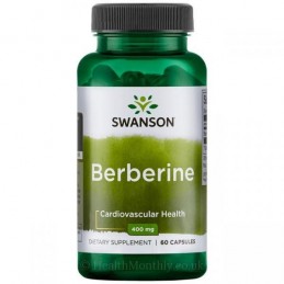 Swanson Berberine hcl 400 Mg 60 capsule, Diabet, Colesterol, Imunitate Benefecii Berberina: creste imunitatea si ajuta in caz de
