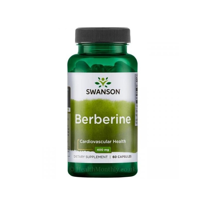 Berberina hcl 400 Mg, 60 Capsule, regeleaza zaharul, Swanson Benefecii Berberina: creste imunitatea si ajuta in caz de infectii 