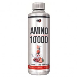 Pure Nutrition USA Amino 10.000 500 ml – 10 g Aminoacizi Beneficii Amino 10 000: 10.000 mg de aminoacizi pe servire, imbunătățeș