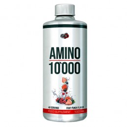 Pure Nutrition USA Amino 10.000 1000 ml – 10 g Aminoacizi Recuperare Musculară Beneficii Amino 10 000: 10.000 mg de aminoacizi p