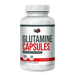 Supliment alimentar L-Glutamina, 1250 mg, 100 Capsule, Pure Nutrition USA Beneficii L-Glutamina: poate ajuta recuperarea dupa ex