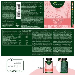 Vegavero Light Legs Complex 120 Capsule – Suport Circulatie & Picioare Usoare Beneficii Complex Picioare Usoare: recomandat in c