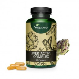 Vegavero Liver Care Complex 90 Capsule – Suport Functie Hepatica Beneficii Complex Protectie Ficat: imbunatateste sanatatea fica