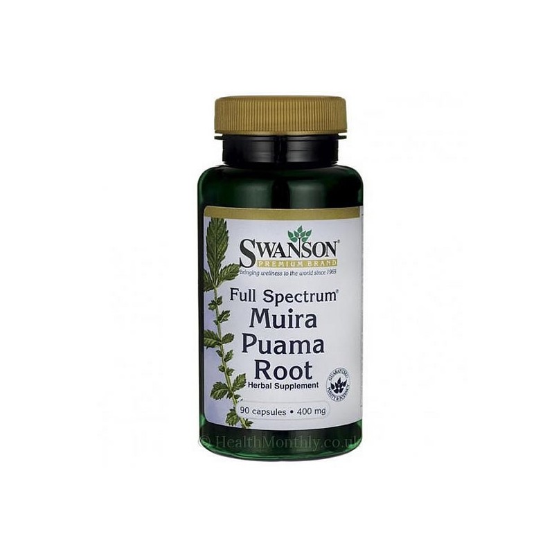 Swanson Muira Puama Radacina 400 mg 90 Capsule (Libidou, afrodisiac, potenta) Beneficii Radacina Muira Puama: imbunatateste func