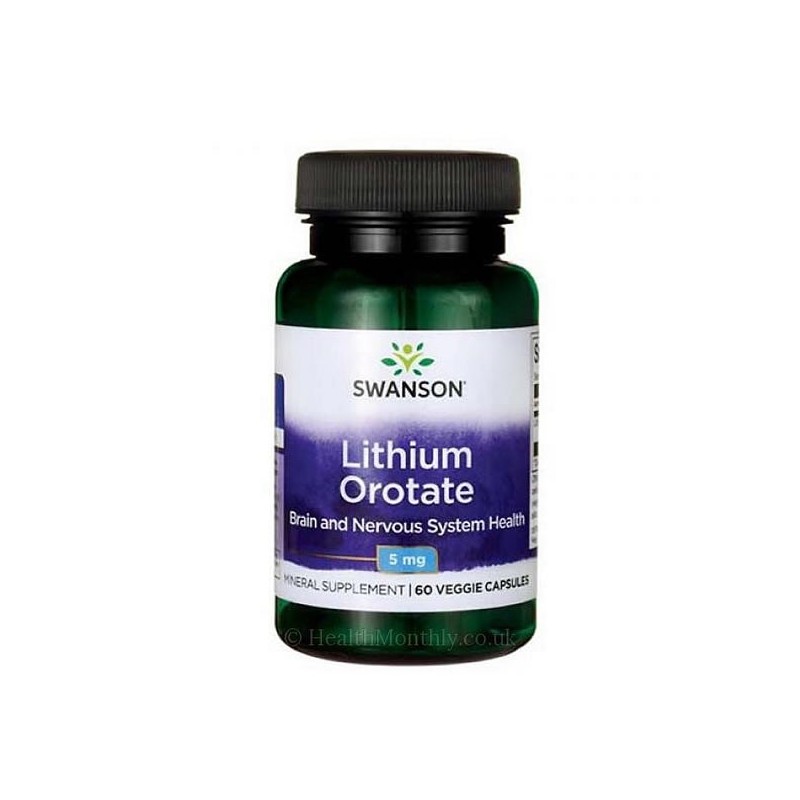 Ultra Litiu Orotat 5 Mg 60 Capsule, Swanson - 1 | YEO