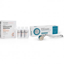 Rola cu micro ace, HAIR & SCALP ROLLER cu 540 Ace din Titan, Foligain FOLIGAIN HAIR &amp; SCALP ROLLER- Sporește absorbția trata