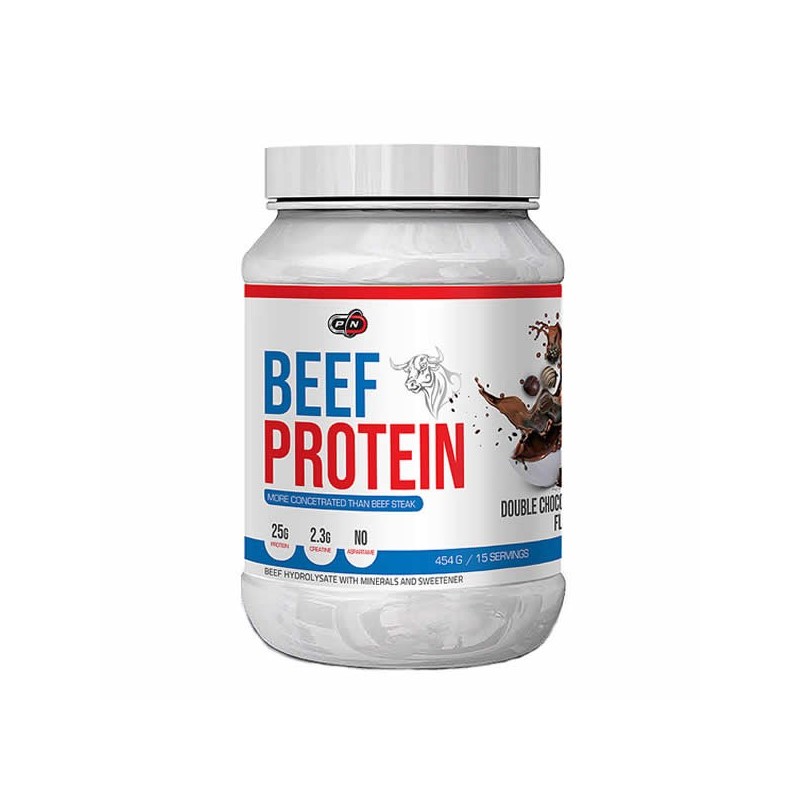Beef Protein 454 grame, Pure Nutrition USA Beneficii Proteina din carne de vita: contine Creatina, L-Arginina, L-Citrulina, L-Tr