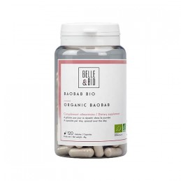 Belle&Bio Baobab Bio 120 capsule Beneficii Baobab Bio: contine vitamine și minerale, poate ajuta la pierderea în greutate prin s