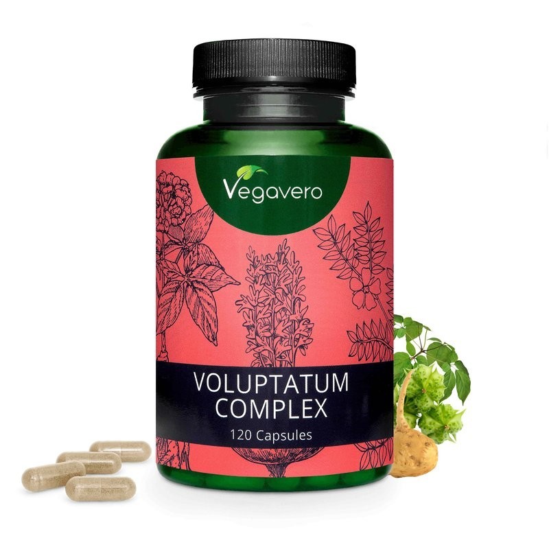 Voluptatum Complex 120 Capsule (Vitamina B12 Spray, 25ml (susține părul, pielea și unghiile sănătoase) Beneficii Voluptatum: imb