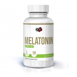 Melatonina, 3 mg, 100 Capsule, Pure Nutrition USA Beneficii Melatonina: sustine somnul odihnitor, reglarea ritmului somn veghe, 