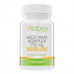 Vitabay Yam Wild Extract 712 mg 60 capsule (Menopauza tratament naturist) Yam va ajuta sa faceti fata simptomelor legate de meno