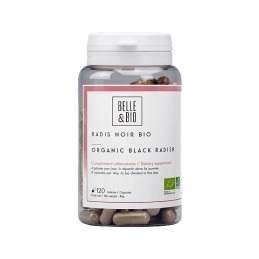 Belle&Bio Ridiche Neagră BIO 120 Capsule – Ficat & Digestie Ridiche neagra beneficii: amelioreaza problemele digestive si afecti