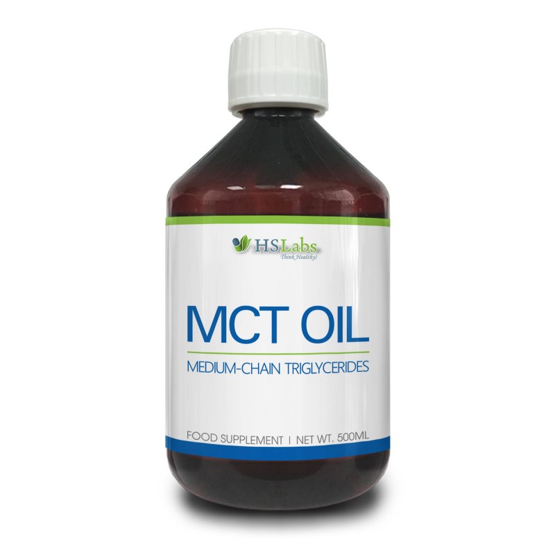 Supliment alimentar MCT OIL 500 ml, Ulei de MCT- HS Labs Beneficii MCT Oil: ajuta la slabit si arderea garsimilor, ajuta in cazu