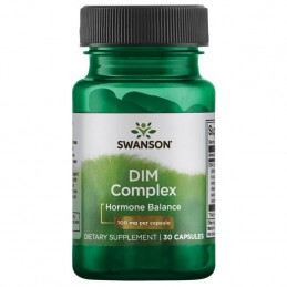 Swanson DIM Complex (Diindolilmetan) 100 mg 30 Capsule Beneficiile Diindolilmetan DIM Complex: susține echilibrul hormonal atât 