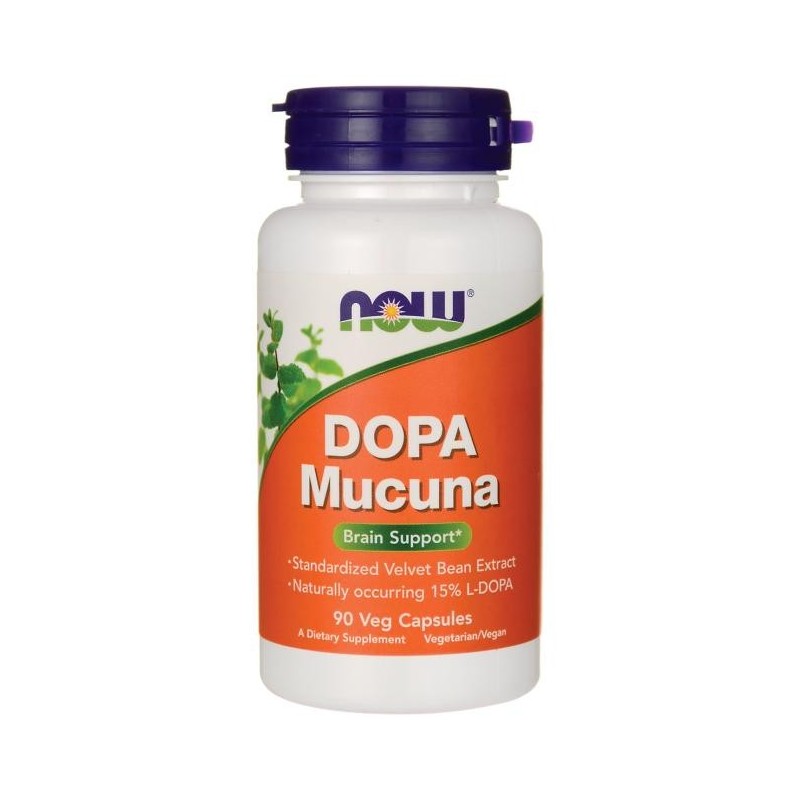 L-DOPA Mucuna Pruriens 90 Capsule, Now Foods Mucuna Pruriens L-Dopa beneficii: creste energia mentala si fizica, stimuleaza star