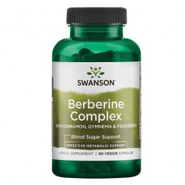 Swanson Berberine Complex 90 Capsule – Berberina HCL pentru Metabolism si Glicemie Beneficii Berberina: Sprijina sanatatea nivel